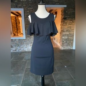 Black midi dress
